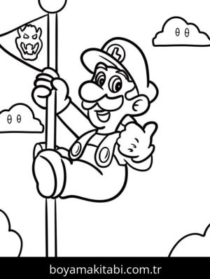 Luigi boyama sayfası – evde etkinlik, ücretsiz yazdır