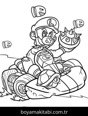 Luigi boyama sayfası – yaratıcılığı geliştirir, keyifli zaman