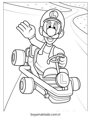 Luigi boyama sayfası – eğitici aktivite, yaratıcılık