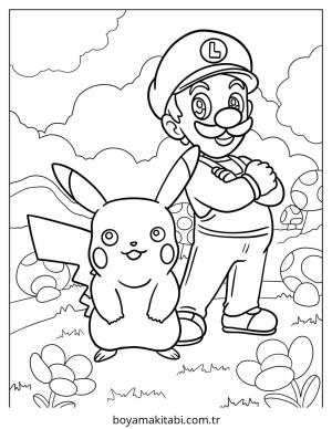 Luigi boyama sayfası – evde etkinlik, ücretsiz yazdır