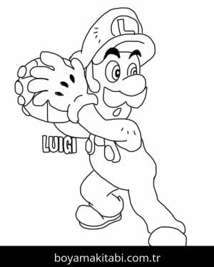 Luigi boyama sayfası – yaratıcılık, eğlenceli etkinlik