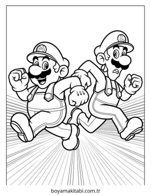 Luigi boyama sayfası – evde etkinlik, ücretsiz yazdır