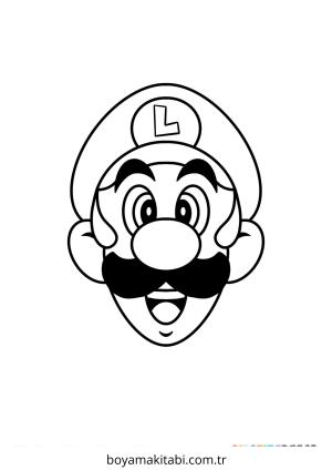 Luigi boyama sayfası – yaratıcılığı geliştirir, keyifli zaman
