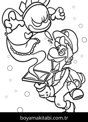 Luigi boyama sayfası – boyama etkinliği, çocuk aktivitesi