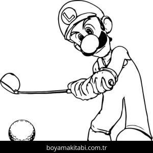 Luigi boyama sayfası – keyifli zaman, renkli çizimler