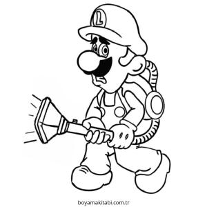 Luigi boyama sayfası – çocuk aktivitesi, PDF indir