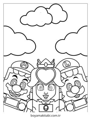 Luigi boyama sayfası – keyifli zaman, renkli çizimler