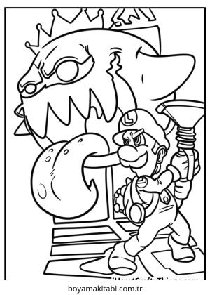 Luigi boyama sayfası – ücretsiz yazdır, boyama etkinliği