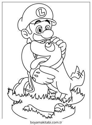 Luigi boyama sayfası – yaratıcılık, eğlenceli etkinlik