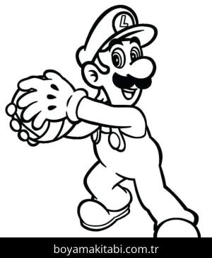 Luigi boyama sayfası – PDF indir, sevimli karakter