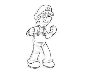 Luigi boyama sayfası,  coloring page, Iyi Luigi, 