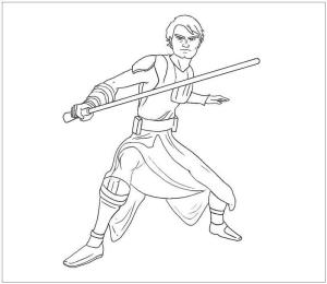 Luke Skywalker boyama sayfası,  coloring page, Luke Skywalker Çizgi Filmi, 