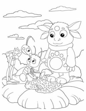 Luntik boyama sayfası,  coloring page, Yazdır Luntik Görüntü Anahat, 