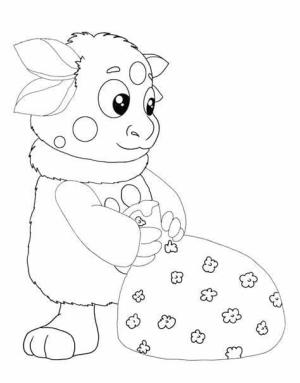 Luntik boyama sayfası,  coloring page, Sevimli Luntik, 