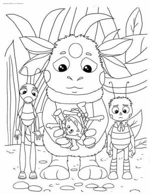 Luntik boyama sayfası,  coloring page, Ücretsiz Luntik, 