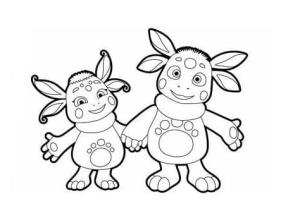 Luntik boyama sayfası,  coloring page, Luntik, 