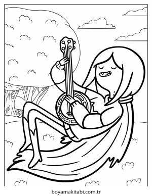 Macera Zamanı boyama sayfası – yaratıcılık, eğlenceli etkinlik