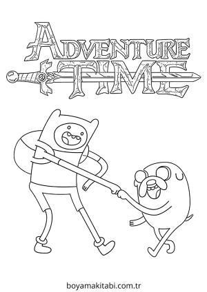 Macera Zamanı boyama sayfası – boyama etkinliği, çocuk aktivitesi