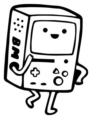 Macera Zamanı boyama sayfası,  coloring page, BMO Dansı, 