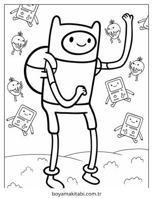 Macera Zamanı boyama sayfası – keyifli zaman, renkli çizimler