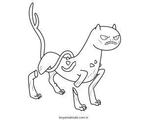 Macera Zamanı boyama sayfası – çizgi film temalı, basit çizim