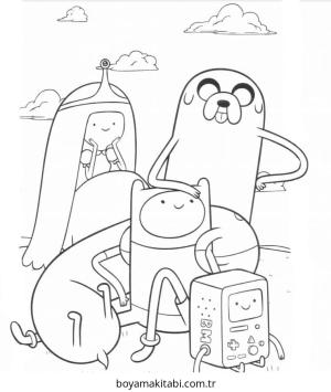 Macera boyama sayfası – keyifli zaman, renkli çizimler