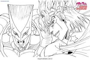 Macera boyama sayfası – sevimli karakter, sanatsal çalışma