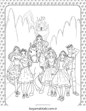 Macera boyama sayfası – keyifli zaman, renkli çizimler