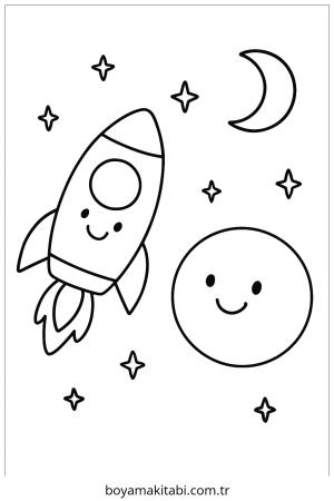 Macera boyama sayfası – renkli çizimler, okul öncesi