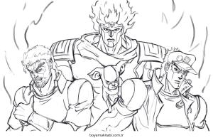 Macera boyama sayfası – sanatsal çalışma, çocuklar için