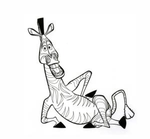 Madagascar boyama sayfası,  coloring page, Çocuklar İçin Ücretsiz Yazdırılabilir Marty, 