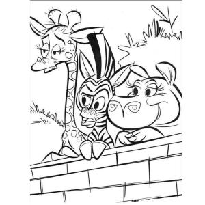 Madagascar boyama sayfası,  coloring page, Chibi Madagaskar, 