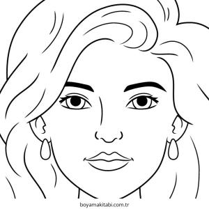 Makyaj boyama sayfası – ücretsiz yazdır, boyama etkinliği