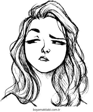 Makyaj boyama sayfası – boyama çalışması, yaratıcılığı geliştirir