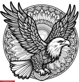 Mandala Hayvanlar boyama sayfası, coloring page, ,