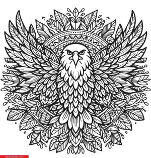 Mandala Hayvanlar boyama sayfası, coloring page, ,