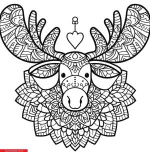 Mandala Hayvanlar boyama sayfası, coloring page, ,