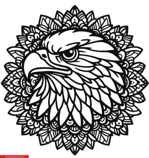Mandala Hayvanlar boyama sayfası, coloring page, ,