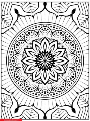 Mandala boyama sayfası, coloring page, ,