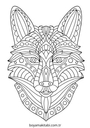 Mandala boyama sayfası – boyama çalışması, yaratıcılığı geliştirir