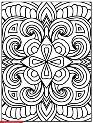 Mandala boyama sayfası, coloring page, ,