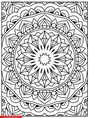 Mandala boyama sayfası, coloring page, ,