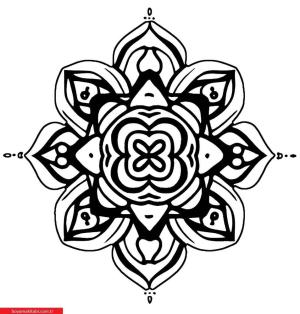 Mandala boyama sayfası, coloring page, ,