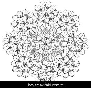 Mandala boyama sayfası – çocuk aktivitesi, PDF indir