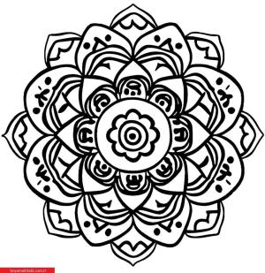 Mandala boyama sayfası, coloring page, ,