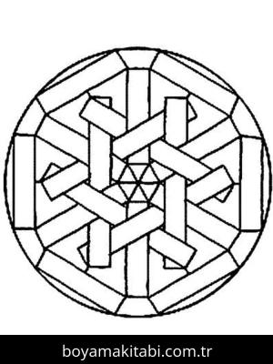 Mandala boyama sayfası – boyama çalışması, yaratıcılığı geliştirir