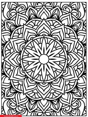 Mandala boyama sayfası, coloring page, ,