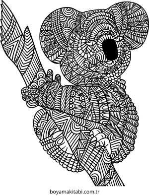 Mandala boyama sayfası – basit çizim, kolay boyama