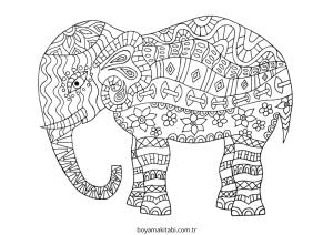 Mandala boyama sayfası – çocuklar için, çizgi film temalı