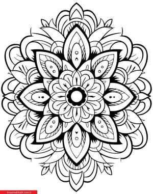 Mandala boyama sayfası, coloring page, ,
